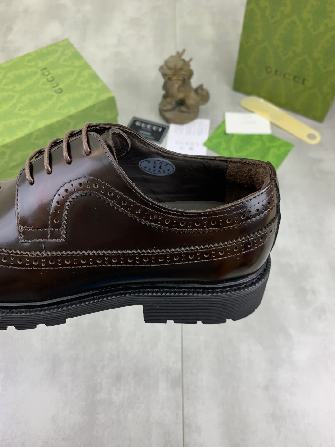 Men's Men's Shoes 💰P580 [New Style] 💰💎💎💎 [Gucci] GUCCI high-end men's formal business leather shoes, original order 1:1! Original imported high-end calfskin, original metal buckle, imported first-layer pigskin lining for feet, original high-end outsole, men's shoe size: 38-44